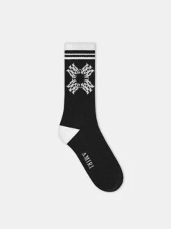 Amiri MA QUAD SOCK - Black White(Ma Quad Sock Black White)