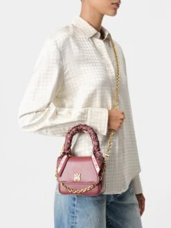 Amiri WOMEN - WOMEN'S MICRO MA BAG WITH CHAIN HANDLE - Burgundy(Women Womens Micro Ma Bag With Chain Handle Burgundy) -Amiri 83ccd65d 1524 460e 85dc aab8f821c013