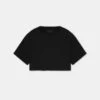 WOMEN - WOMEN'S AMIRI EMBROIDERED CROPPED TEE - Black(Women Womens Amiri Embroidered Cropped Tee Black) -Amiri 8c7cdcc8 39c5 4643 88c3 ed836f5529dd