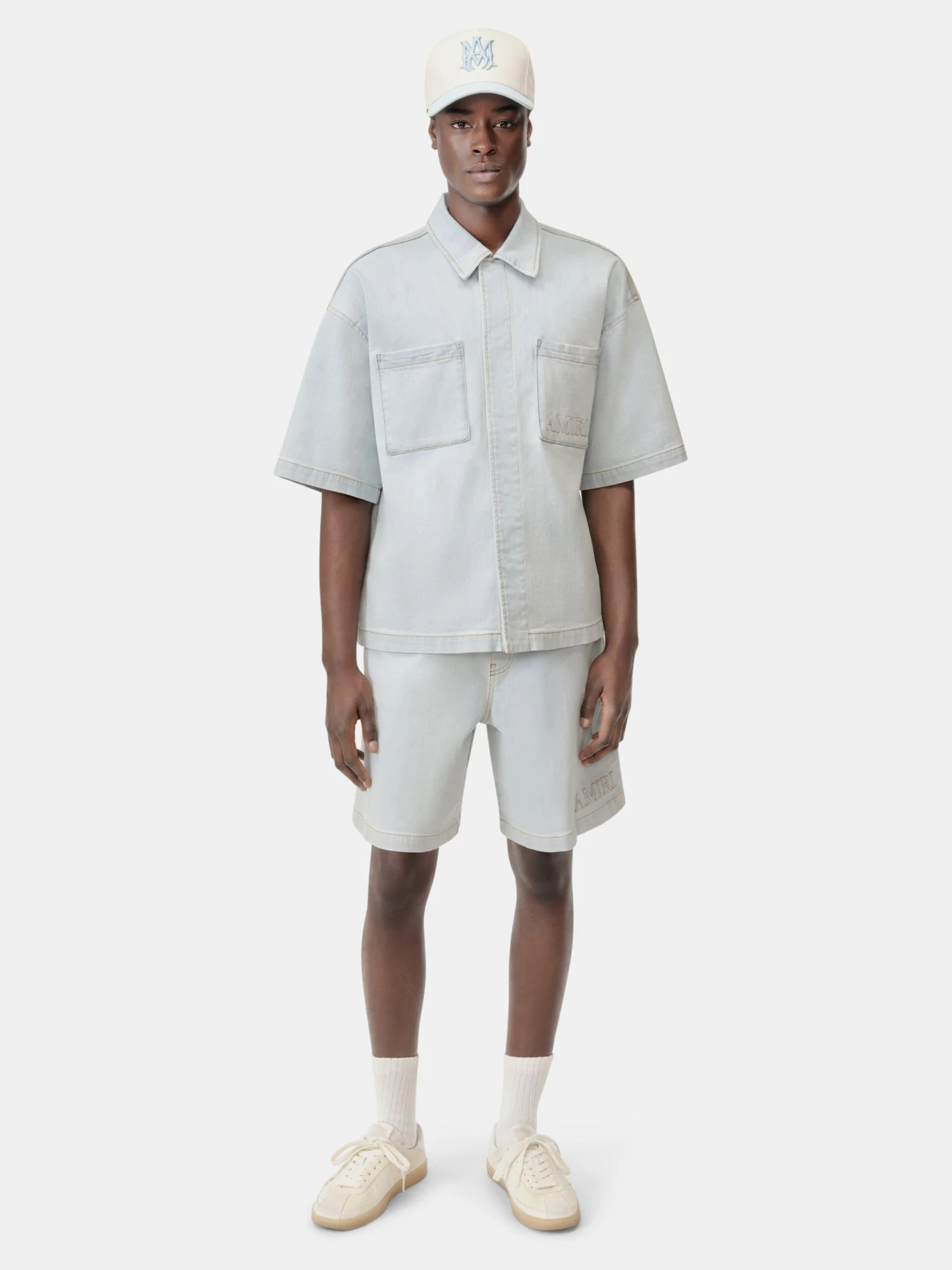 AMIRI 3D 5 POCKET SHORT - Light Indigo(Amiri 3d 5 Pocket Short Light Indigo) 4 AMIRI 3D 5 POCKET SHORT - Light Indigo(Amiri 3d 5 Pocket Short Light Indigo) - Image 2