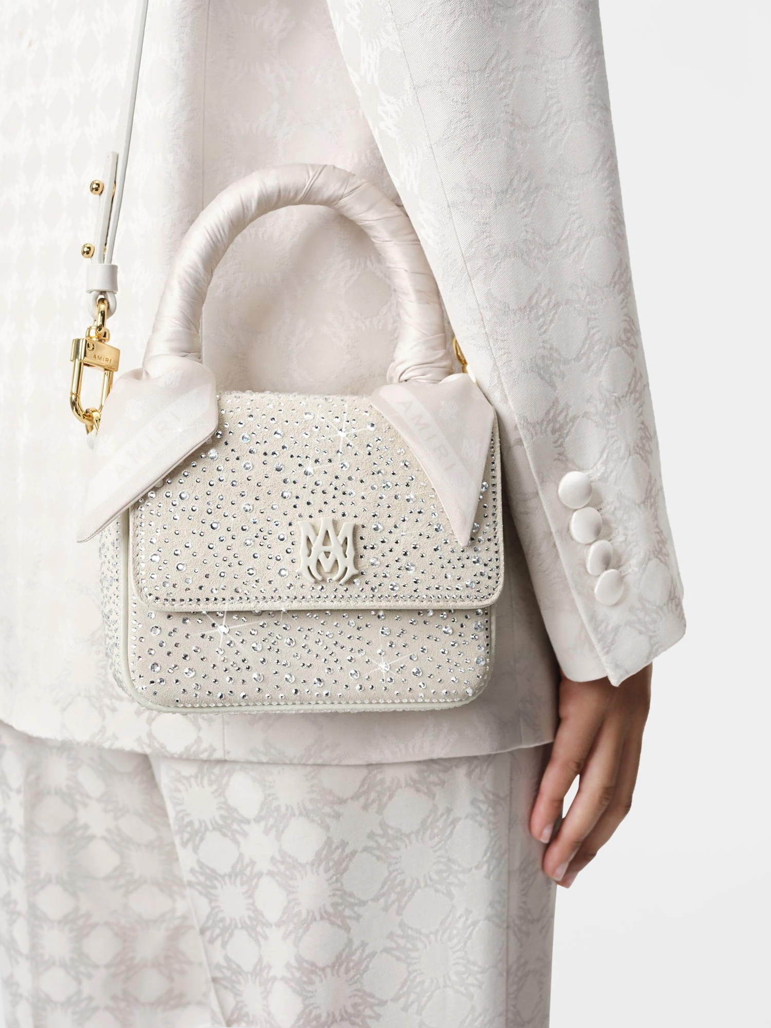 Amiri WOMEN - WOMEN'S CRYSTAL MICRO MA BAG - Alabaster(Women Womens Crystal Micro Ma Bag Alabaster) 9 Amiri WOMEN - WOMEN'S CRYSTAL MICRO MA BAG - Alabaster(Women Womens Crystal Micro Ma Bag Alabaster) - Image 7