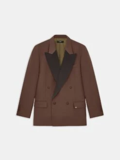 Amiri DOUBLE-BREASTED BLAZER - DARK BROWN(Double Breasted Blazer Dark Brown)