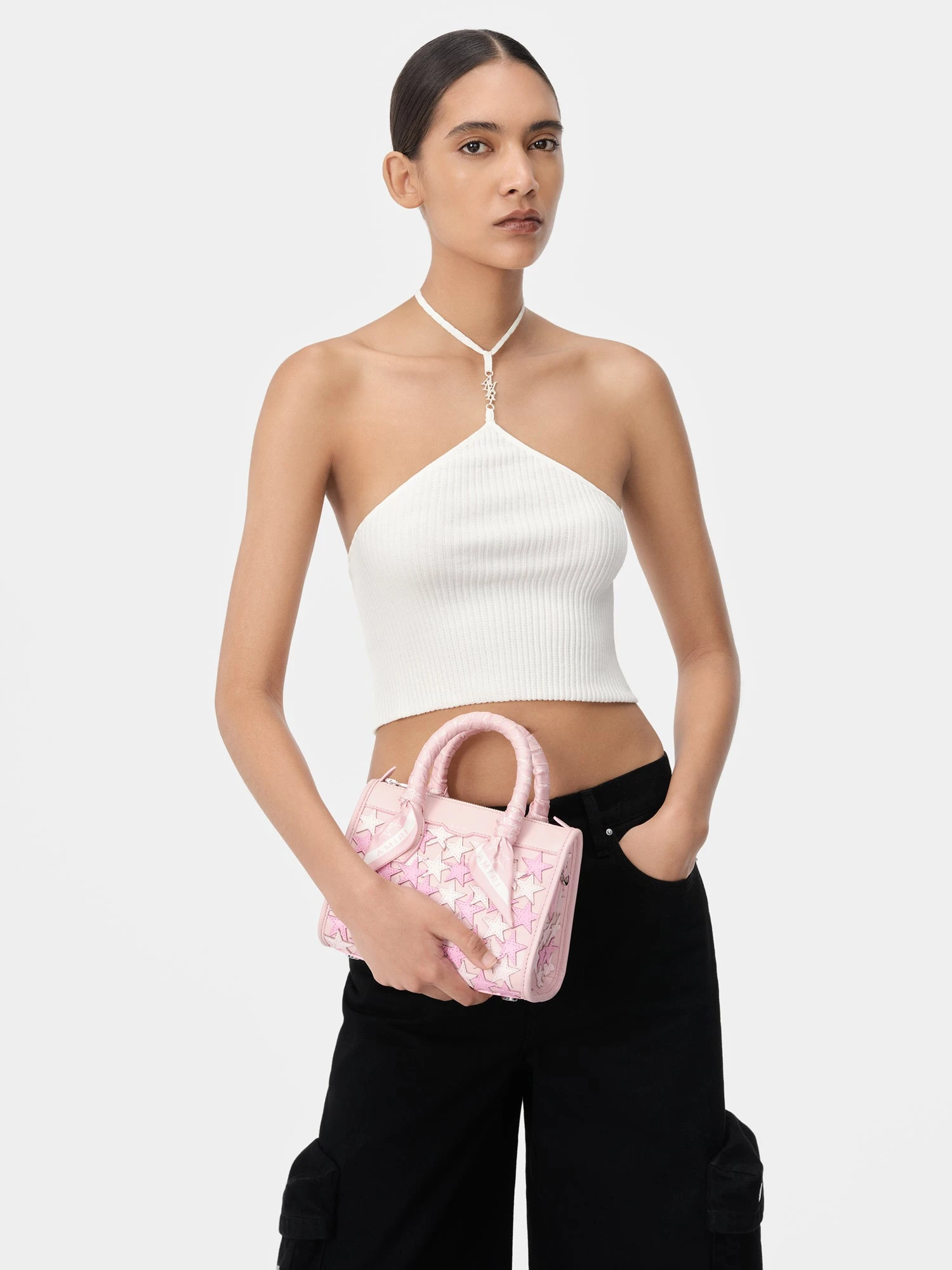 Amiri WOMEN - STARS MICRO TRIANGLE BAG - Pink(Women Stars Micro Triangle Bag Pink) 8 Amiri WOMEN - STARS MICRO TRIANGLE BAG - Pink(Women Stars Micro Triangle Bag Pink) - Image 6