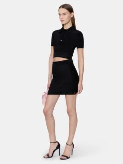 Amiri WOMEN - WOMEN'S VELVET MINI SKIRT - BLACK(Women Womens Velvet Mini Skirt Black) -Amiri 94a36989 1d3a 4cce bbac c7d7c24bfc8b