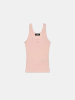 Amiri WOMEN - WOMEN'S MA EMBROIDERY TANK - Dusk Pink(Women Womens Ma Embroidery Tank Dusk Pink)
