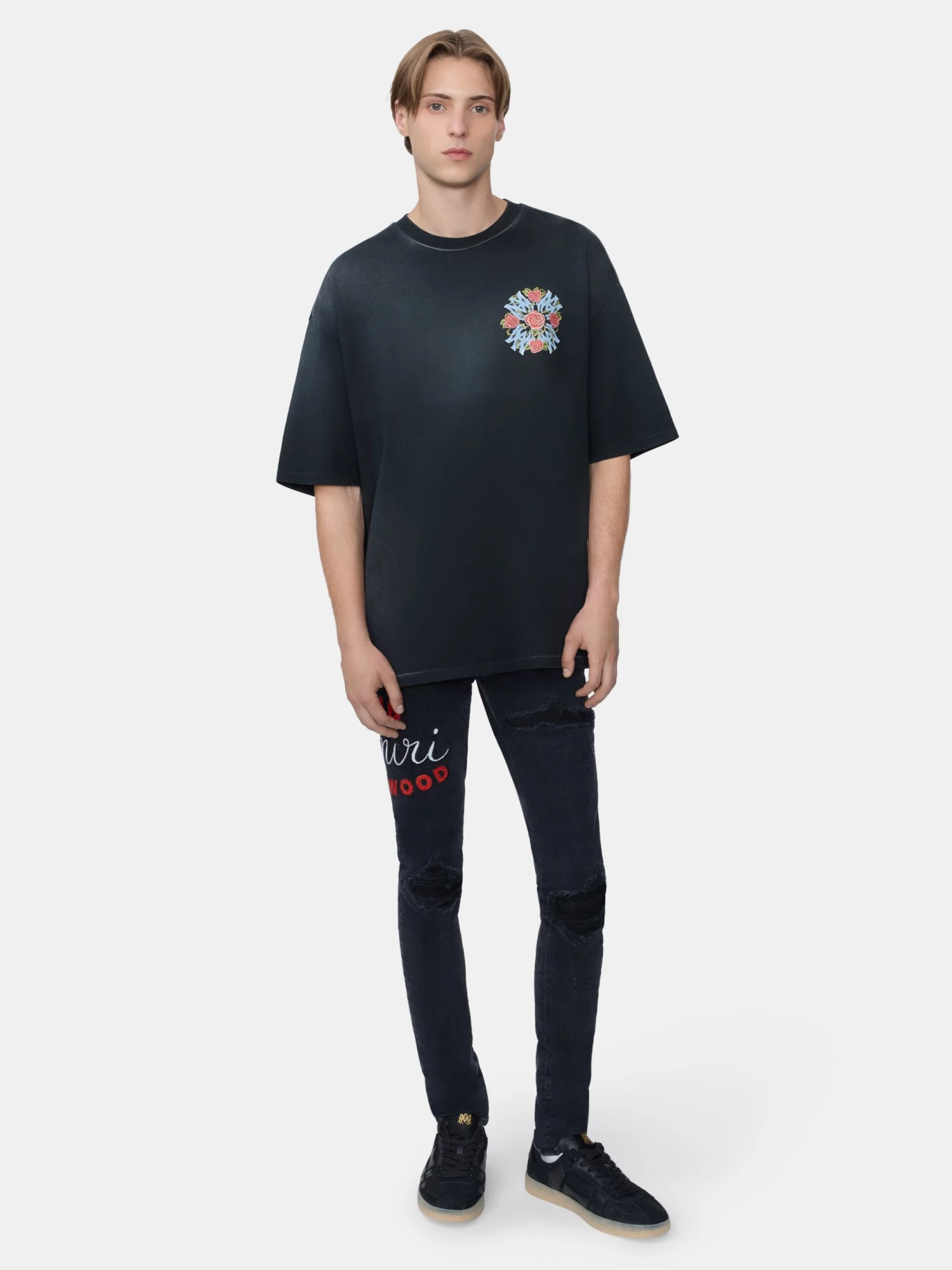 Amiri OUT FOR TROUBLE OVERSIZED TEE - BLACK(Out For Trouble Oversized Tee Black) 4 Amiri OUT FOR TROUBLE OVERSIZED TEE - BLACK(Out For Trouble Oversized Tee Black) - Image 2