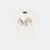KIDS - KIDS' AMIRI STAGGERED TEE - Ivory(Kids Kids Amiri Staggered Tee Ivory)
