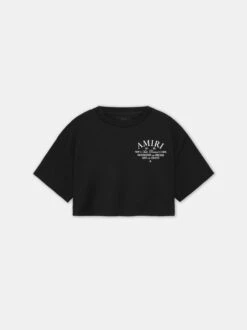 Amiri WOMEN - WOMEN'S ARTS DISTRICT CROPPED TEE - Black(Women Womens Arts District Cropped Tee Black)