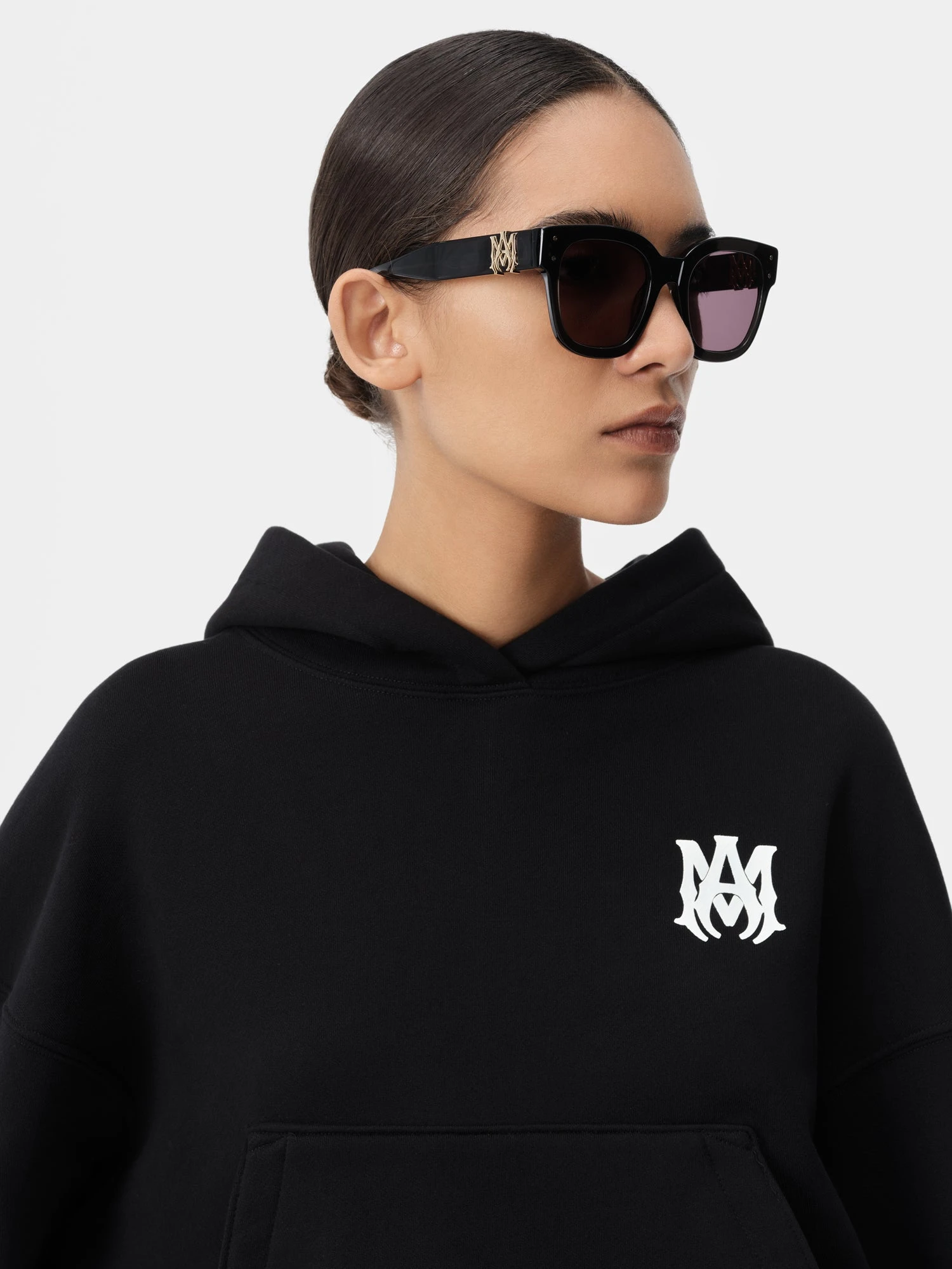 Amiri WOMEN - WOMEN'S MA CORE LOGO HOODIE - Black(Women Womens Ma Core Logo Hoodie Black) 7 Amiri WOMEN - WOMEN'S MA CORE LOGO HOODIE - Black(Women Womens Ma Core Logo Hoodie Black) - Image 5