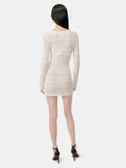 Amiri WOMEN - WOMEN'S CROCHET MINI DRESS - Ivory(Women Womens Crochet Mini Dress Ivory) -Amiri a1801669 5ea9 4a59 942a 68dc2a1ec47b