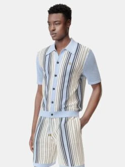 AMIRI SCRIPT STRIPE SHIRT - Ashley Blue(Amiri Script Stripe Shirt Ashley Blue) 10 AMIRI SCRIPT STRIPE SHIRT - Ashley Blue(Amiri Script Stripe Shirt Ashley Blue) -Amiri a54d3db4 45b5 47e0 9b03 156d7394ca8b