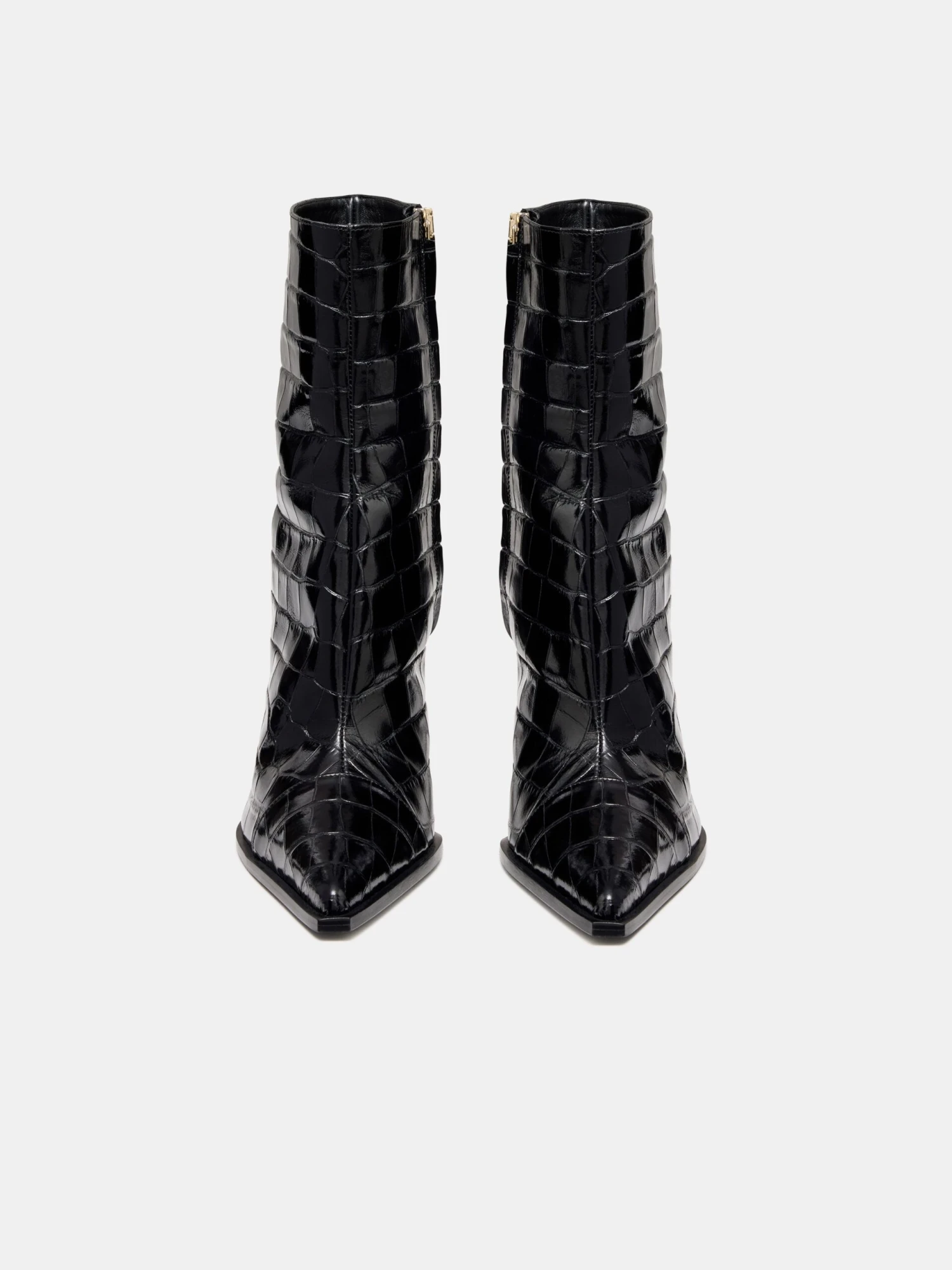 Amiri WOMEN - WOMEN'S CROC DEBOSSED MA STILETTO BOOT - BLACK(Women Womens Croc Debossed Ma Stiletto Boot Black) 5 Amiri WOMEN - WOMEN'S CROC DEBOSSED MA STILETTO BOOT - BLACK(Women Womens Croc Debossed Ma Stiletto Boot Black) - Image 3