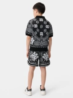 Amiri KIDS - KIDS' BANDANA SHORT - Black(Kids Kids Bandana Short Black 1) -Amiri a9565576 8c95 4160 9b32 4be25b4cbcdb
