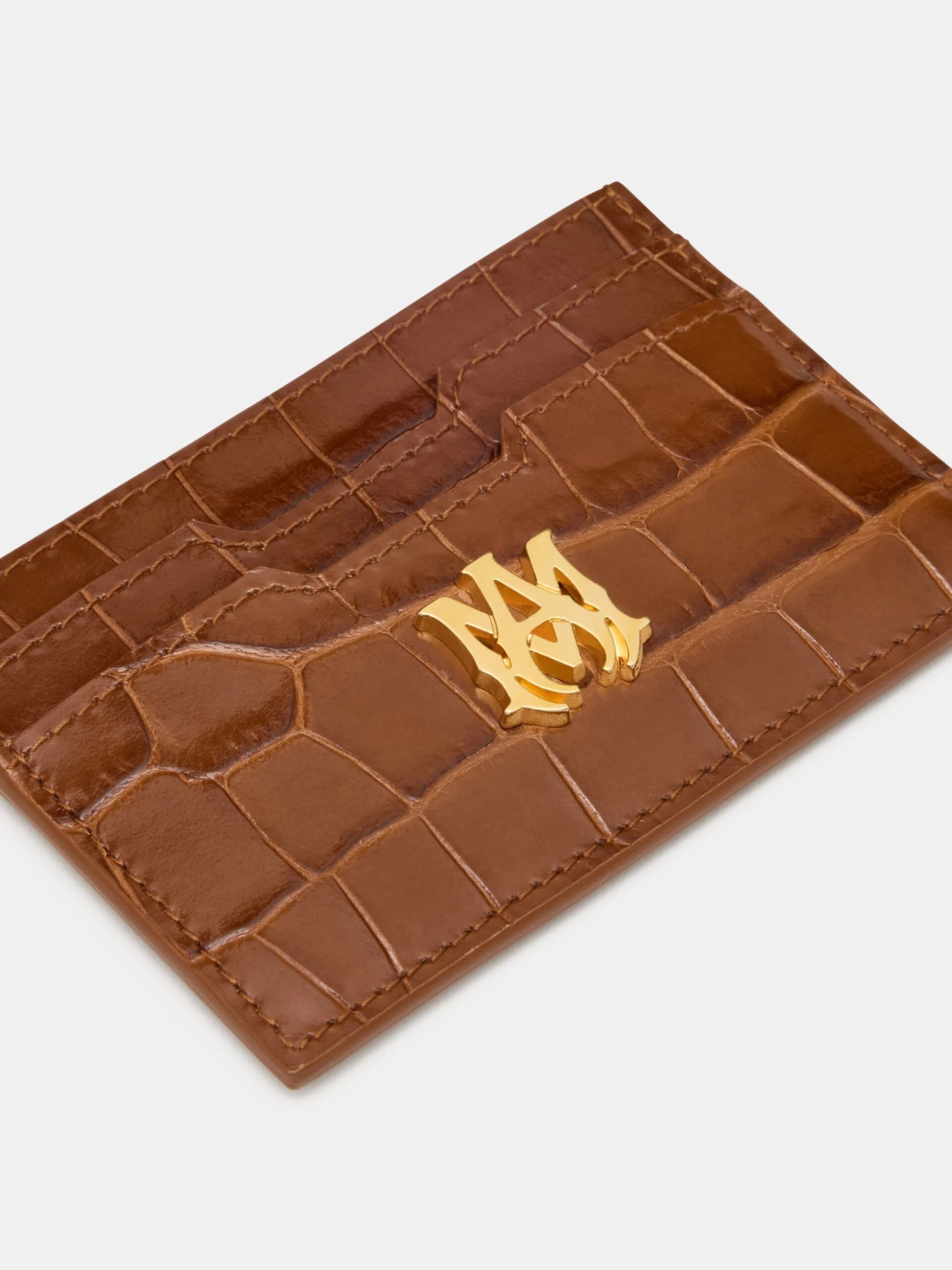 Amiri CROC EMBOSSED CARD HOLDER - MALT(Croc Embossed Card Holder Malt) 5 Amiri CROC EMBOSSED CARD HOLDER - MALT(Croc Embossed Card Holder Malt) - Image 3