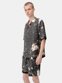 Amiri BLEACH BANDANA BOWLING SHIRT - Black(Bleach Bandana Bowling Shirt Black) -Amiri adf56309 cb55 4323 95fa 7215bf55576f