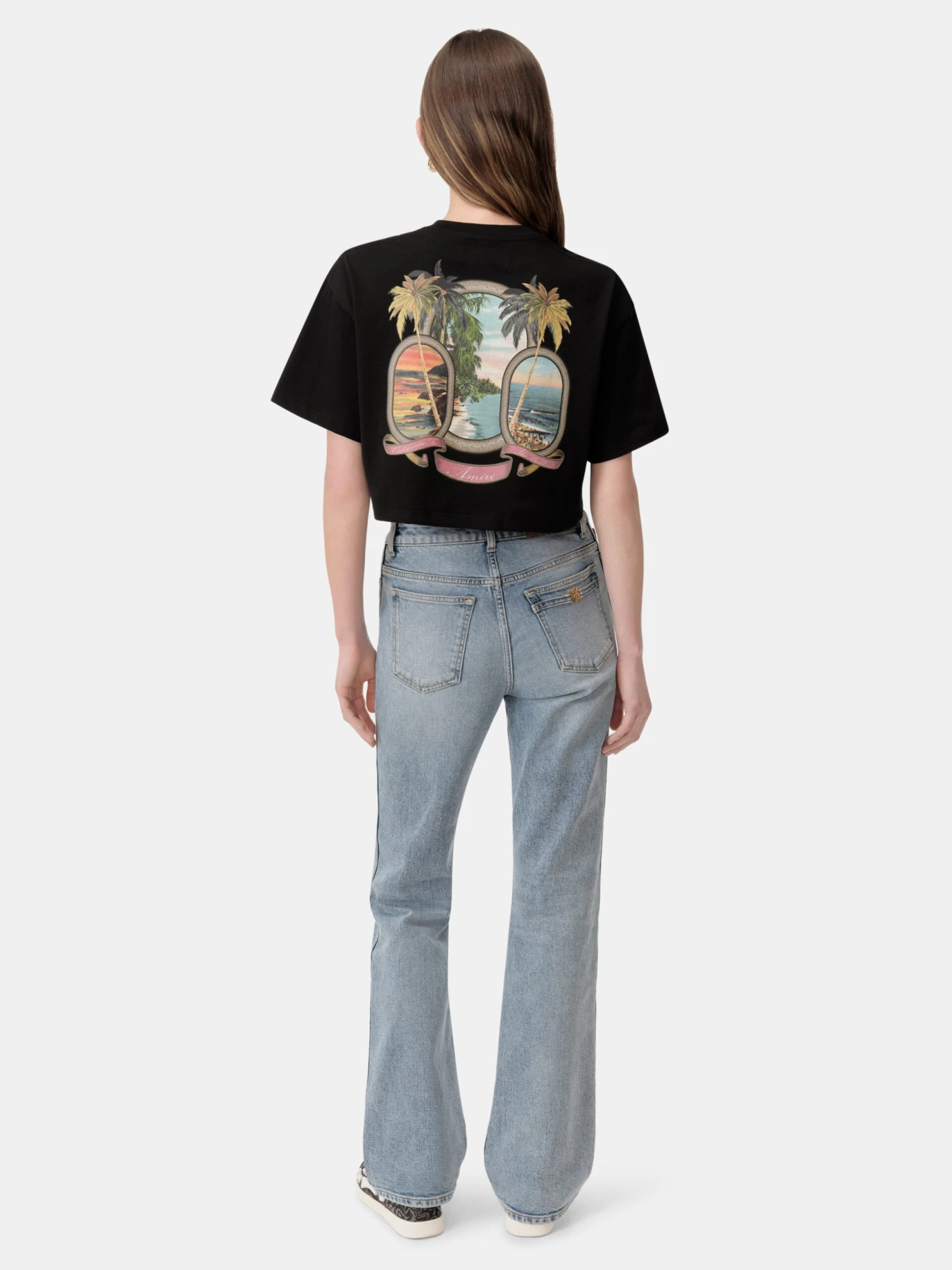 Amiri WOMEN - WOMEN'S MA PARADISE CROPPED TEE - Black(Women Womens Ma Paradise Cropped Tee Black) 7 Amiri WOMEN - WOMEN'S MA PARADISE CROPPED TEE - Black(Women Womens Ma Paradise Cropped Tee Black) - Image 5