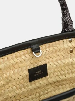 Amiri WOMEN - WOMEN'S MA RAFFIA MACRO TOTE - Black(Women Womens Ma Raffia Macro Tote Black) -Amiri affbf2f9 eccf 4e1a 8c7d 9b270a92af6a