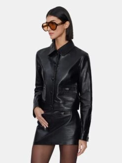 Amiri WOMEN - WOMEN'S MA LEATHER BLOUSON - BLACK(Women Womens Ma Leather Blouson Black) 8 Amiri WOMEN - WOMEN'S MA LEATHER BLOUSON - BLACK(Women Womens Ma Leather Blouson Black) -Amiri b2ee7c18 bc66 4901 9068 842f706243f3