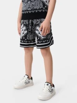 Amiri KIDS - KIDS' BANDANA SHORT - Black(Kids Kids Bandana Short Black 1) -Amiri b37e5143 d5f8 4524 89c8 982b8dd56791