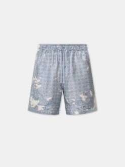 Amiri BLEACH BANDANA SHORT - Ashley Blue(Bleach Bandana Short Ashley Blue 1)