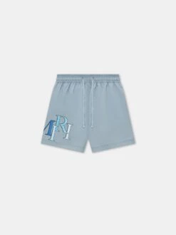 KIDS - KIDS' AMIRI STAGGERED SWIM TRUNK - Ashley Blue(Kids Kids Amiri Staggered Swim Trunk Ashley Blue)