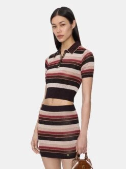 Amiri WOMEN - WOMEN'S MA STRIPED POLO - RED(Women Womens Ma Striped Polo Red) -Amiri b778d74b 8307 4a2f b8c4 ea30a5943f45