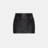 Amiri WOMEN - WOMEN'S LEATHER MINI SKIRT - BLACK(Women Womens Leather Mini Skirt Black)