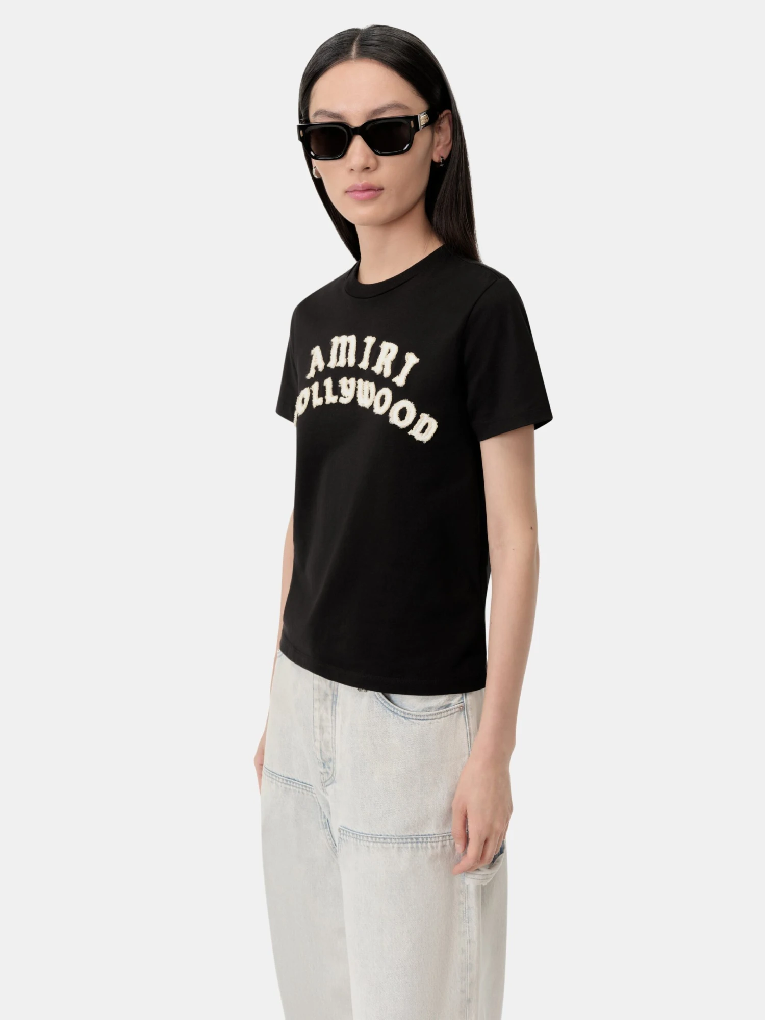WOMEN - WOMEN'S AMIRI HOLLYWOOD TEE - Black(Women Womens Amiri Hollywood Tee Black) 6 WOMEN - WOMEN'S AMIRI HOLLYWOOD TEE - Black(Women Womens Amiri Hollywood Tee Black) - Image 4