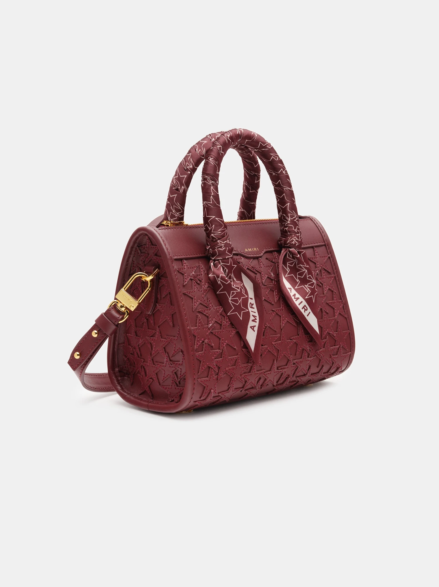 Amiri WOMEN - WOMEN'S STARS MICRO TRIANGLE BAG - Burgundy(Women Womens Stars Micro Triangle Bag Burgundy) 5 Amiri WOMEN - WOMEN'S STARS MICRO TRIANGLE BAG - Burgundy(Women Womens Stars Micro Triangle Bag Burgundy) - Image 3