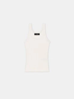 Amiri WOMEN - WOMEN'S MA EMBROIDERY TANK - Alabaster(Women Womens Ma Embroidery Tank Alabaster)
