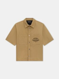 Amiri 40 AMIRI ARTS DISTRICT CAMP SHIRT - SEPIA TINT(Amiri Arts District Camp Shirt Sepia Tint)