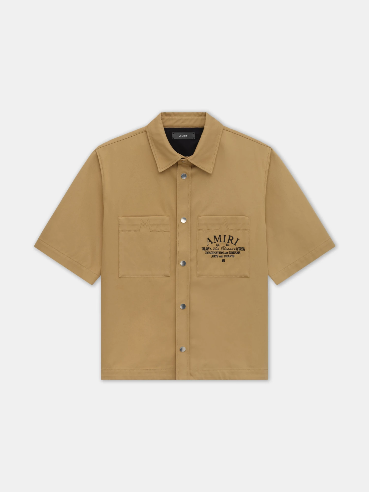 AMIRI ARTS DISTRICT CAMP SHIRT - SEPIA TINT(Amiri Arts District Camp Shirt Sepia Tint) 3 AMIRI ARTS DISTRICT CAMP SHIRT - SEPIA TINT(Amiri Arts District Camp Shirt Sepia Tint)