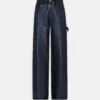 Amiri WOMEN - WOMEN'S COATED DENIM CARPENTER - WET SHIMMER(Women Womens Coated Denim Carpenter Wet Shimmer)