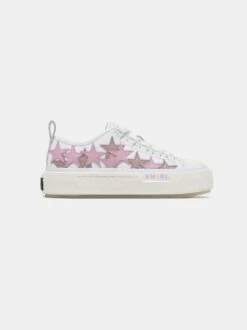 Amiri WOMEN- WOMEN'S STARS COURT LOW - WHITE/PINK(Women Womens Stars Court Low White Pink)