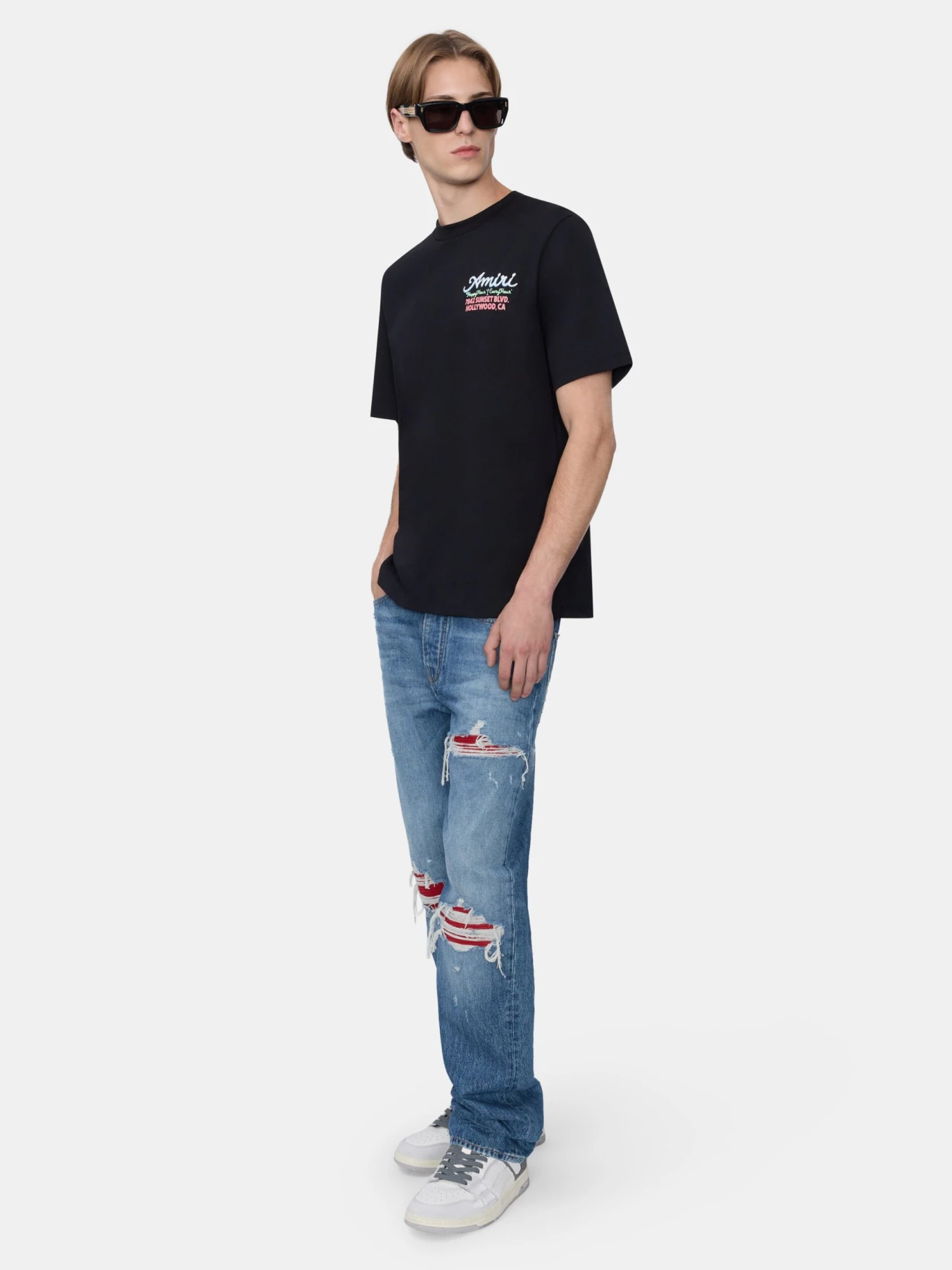 Amiri SUEDE STRAIGHT MX1 JEAN - MEDIUM INDIGO(Suede Straight Mx1 Jean Medium Indigo) 5 Amiri SUEDE STRAIGHT MX1 JEAN - MEDIUM INDIGO(Suede Straight Mx1 Jean Medium Indigo) - Image 3