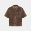 Amiri VELVET CAMP SHIRT - TAN(Velvet Camp Shirt Tan)