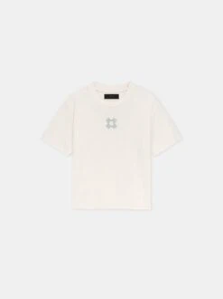 Amiri WOMEN - WOMEN'S MA QUAD BABY TEE - Alabaster(Women Womens Ma Quad Baby Tee Alabaster)