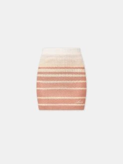 Amiri WOMEN - WOMEN'S STRIPE MINI SKIRT - Dusk Pink(Women Womens Stripe Mini Skirt Dusk Pink)