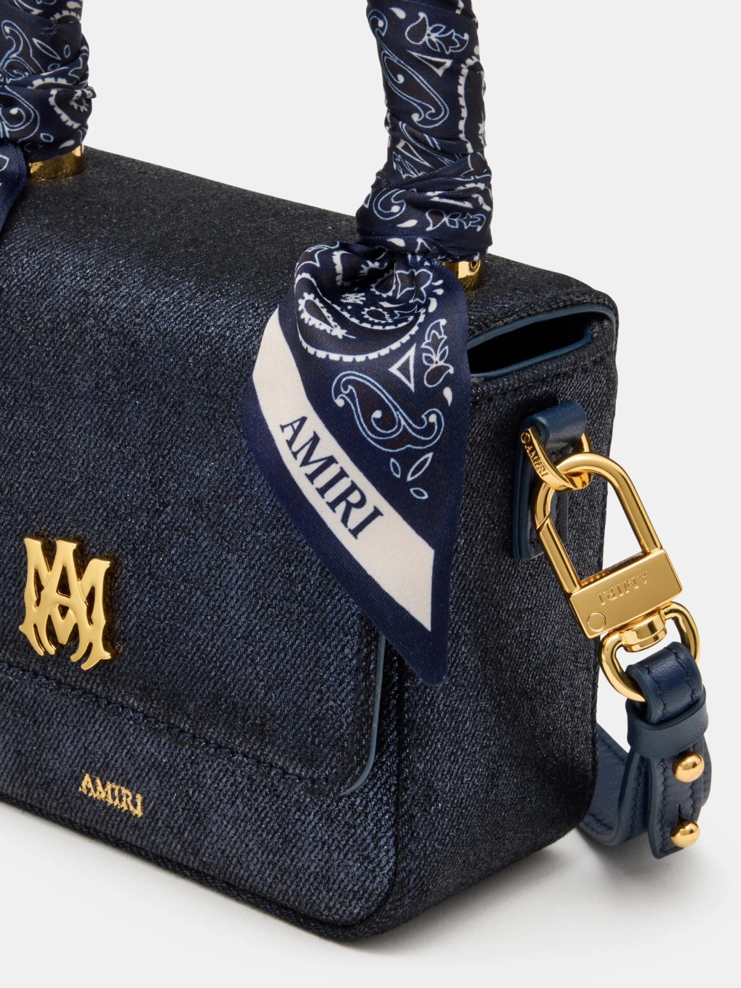 Amiri WOMEN - WOMEN'S DENIM MICRO MA BAG - WET SHIMMER(Women Womens Denim Micro Ma Bag Wet Shimmer) 6 Amiri WOMEN - WOMEN'S DENIM MICRO MA BAG - WET SHIMMER(Women Womens Denim Micro Ma Bag Wet Shimmer) - Image 4