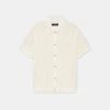 AMIRI CROCHET MESH SHIRT - Ivory(Amiri Crochet Mesh Shirt Ivory)