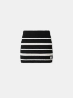 Amiri WOMEN - WOMEN'S MA STRIPED MINI SKIRT - Black(Women Womens Ma Striped Mini Skirt Black)