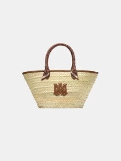 Amiri WOMEN - WOMEN'S MA RAFFIA MACRO TOTE - Brown(Women Womens Ma Raffia Macro Tote Brown)