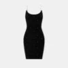 Amiri WOMEN - WOMEN'S CRYSTAL MINI DRESS - Black(Women Womens Crystal Mini Dress Black)