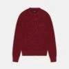 AMIRI CROCHET MESH CREW - WINE(Amiri Crochet Mesh Crew Wine)
