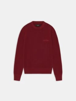 AMIRI CROCHET MESH CREW - WINE(Amiri Crochet Mesh Crew Wine)