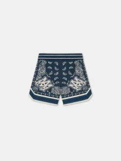 Amiri KIDS - KIDS' BANDANA SHORT - Midnight Blue(Kids Kids Bandana Short Midnight Blue)