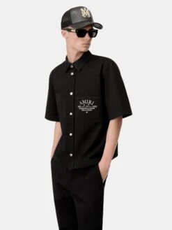AMIRI ARTS DISTRICT CAMP SHIRT - BLACK(Amiri Arts District Camp Shirt Black) -Amiri fe20f1b7 4eb2 4ffc be01 343253eb2368