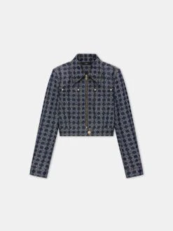 Amiri WOMEN - WOMEN'S MA QUAD CROPPED DENIM JACKET - Raw Indigo(Women Womens Ma Quad Cropped Denim Jacket Raw Indigo)